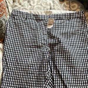 J crew gingham pants